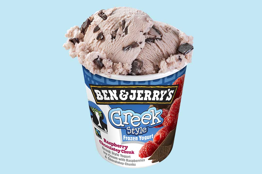 ไอศกรีมโยเกิร์ตแบบกรีกหนึ่งถ้วย