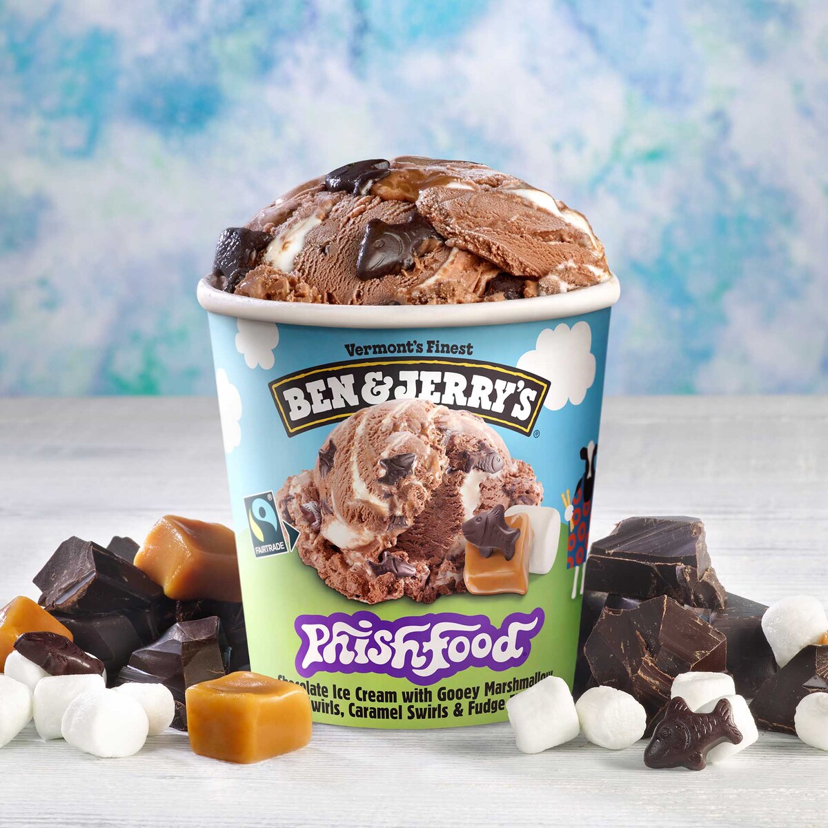 ถ้วยไอศกรีม Ben & Jerry's Phish Food
